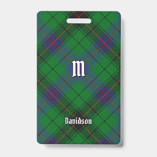 Clan Davidson Tartan Badge (Voorzijde)