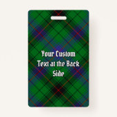 Clan Davidson Tartan Badge (Achterkant)
