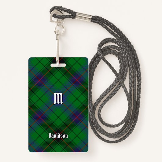 Clan Davidson Tartan Badge (Voorkant met draagriem)