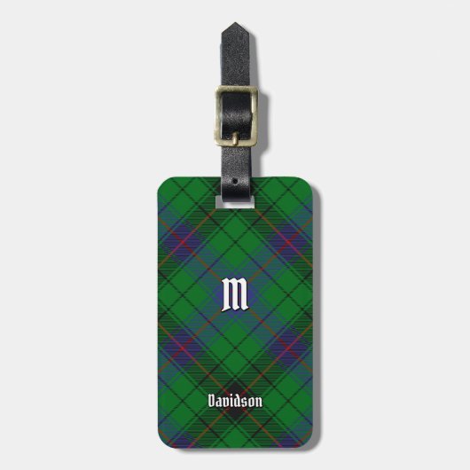 Clan Davidson Tartan Bagagelabel (Voorkant verticaal)