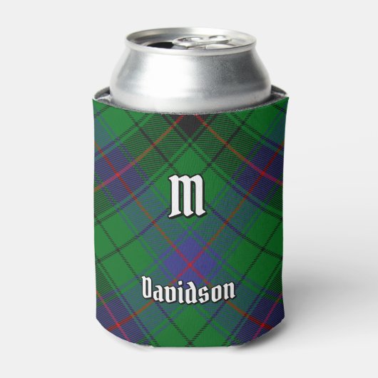 Clan Davidson Tartan Blikjeskoeler (Blikje Voorkant)