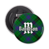 Clan Davidson Tartan Button Flesopener (Voorkant)