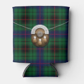 Clan Davidson Tartan en Sporran Blikjeskoeler (Voorkant)