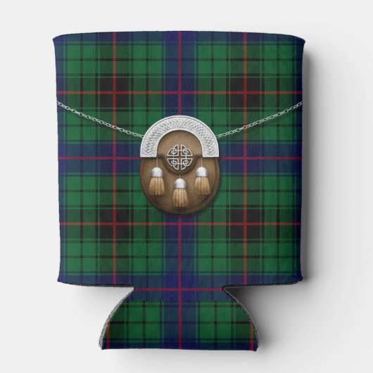 Clan Davidson Tartan en Sporran Blikjeskoeler (Achterkant)