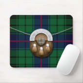 Clan Davidson Tartan en Sporran Muismat (Met muis)