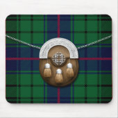 Clan Davidson Tartan en Sporran Muismat (Voorkant)