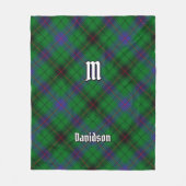 Clan Davidson Tartan Fleece Deken (Voorkant)