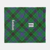Clan Davidson Tartan Fleece Deken (Voorkant (Horizontaal))