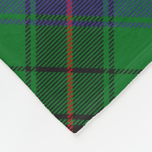 Clan Davidson Tartan Fleece Deken (Hoek)