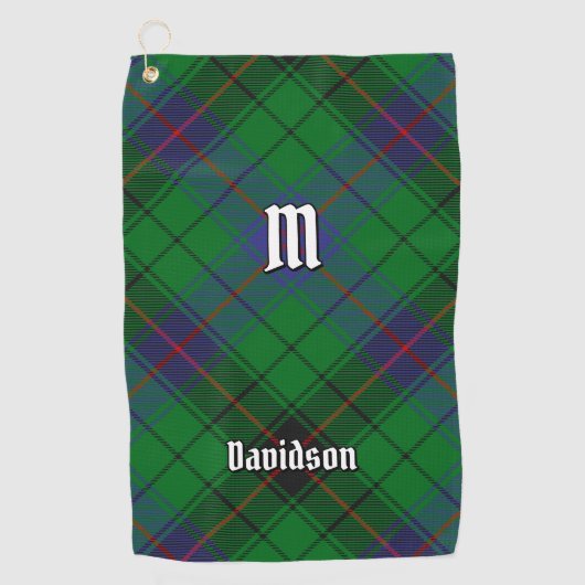 Clan Davidson Tartan Golfhanddoek (Voorkant)