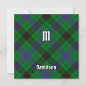 Clan Davidson Tartan Kaart (Voorkant)