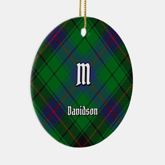 Clan Davidson Tartan Keramisch Ornament (Rechts)