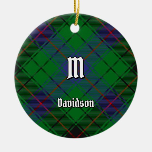 Clan Davidson Tartan Keramisch Ornament (Voorkant)