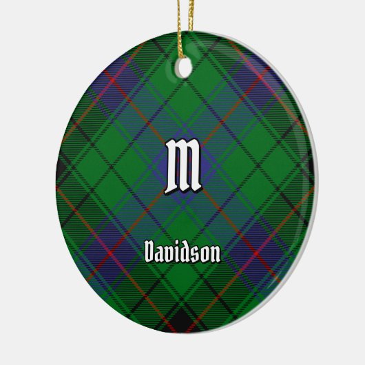 Clan Davidson Tartan Keramisch Ornament (Links)