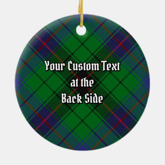 Clan Davidson Tartan Keramisch Ornament (Achterkant)