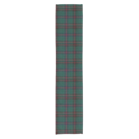 Clan Davidson Tartan Korte Tafelloper (Voorkant)