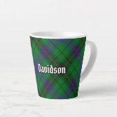Clan Davidson Tartan Latte Mok (Rechterhoek)