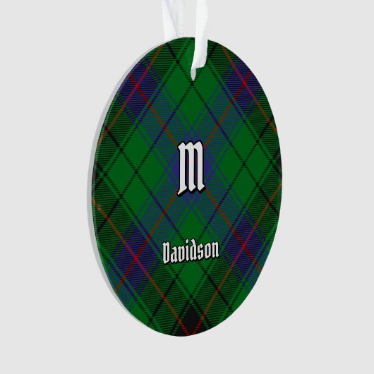 Clan Davidson Tartan Ornament (voorkant)
