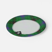 Clan Davidson Tartan Papieren Bordje (Gekanteld)