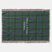 Clan Davidson Tartan Plays Custom Throw Blanket Deken (Voorkant)