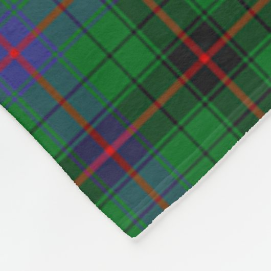 Clan Davidson Tartan Pset Fleece Deken (Hoek)