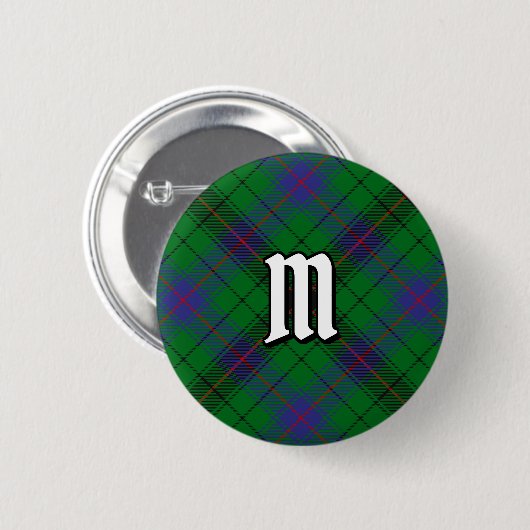 Clan Davidson Tartan Ronde Button 5,7 Cm (Voorkant /achterkant)