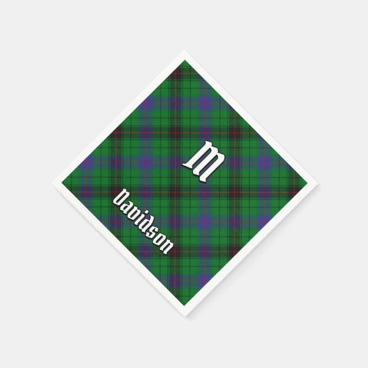 Clan Davidson Tartan Servet (Hoek)