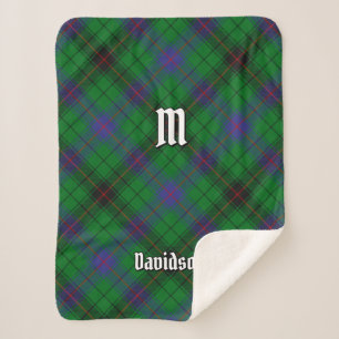Clan Davidson Tartan Sherpa Deken