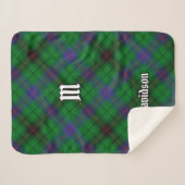 Clan Davidson Tartan Sherpa Deken (Voorkant (horizontaal))