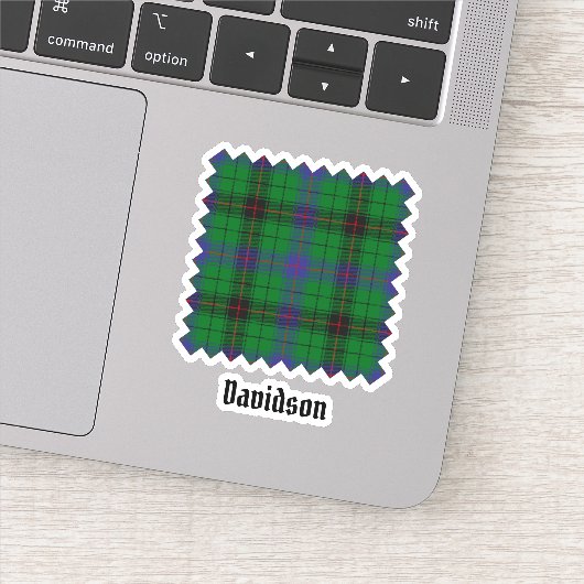 Clan Davidson Tartan Sticker (Detail)