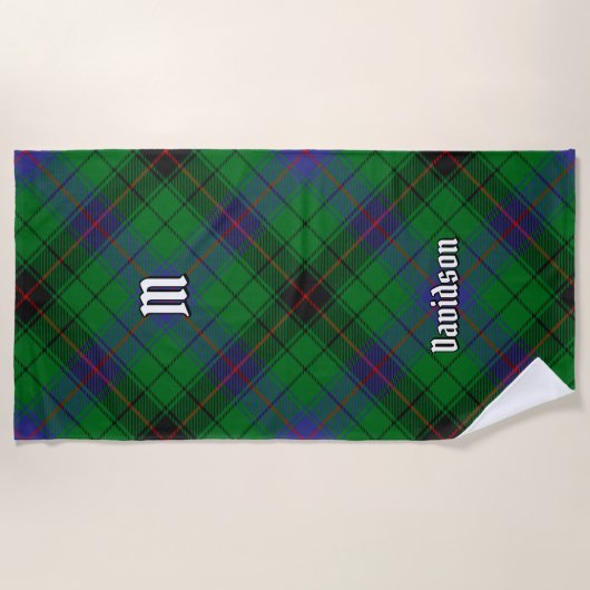 Clan Davidson Tartan Strandlaken (Voorkant)