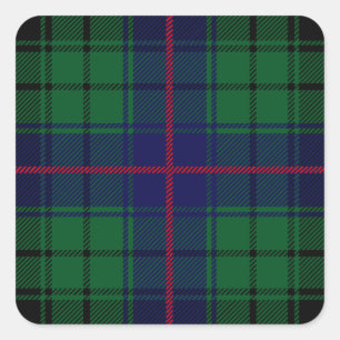 Clan Davidson Tartan Vierkante Sticker