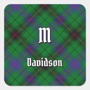 Clan Davidson Tartan Vierkante Sticker