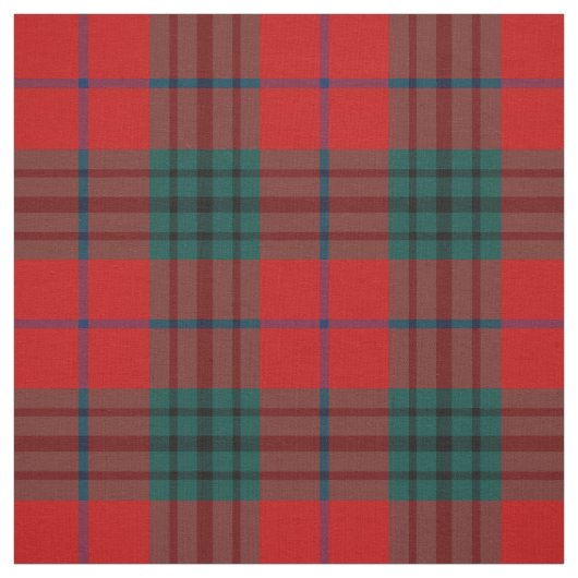 Clan Denny Tartan Red Pset Stof (Swatch)