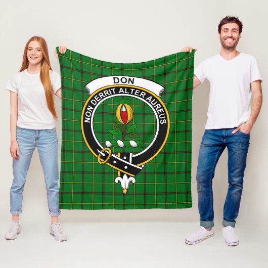 Clan Don Schotse Plaid Fleece Deken (In situ)