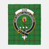 Clan Don Schotse Plaid Fleece Deken (Voorkant)