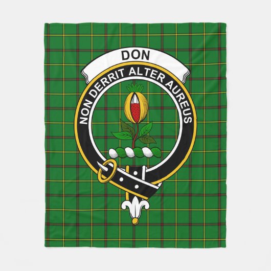 Clan Don Tartan Pset Fleece Deken (Voorkant)