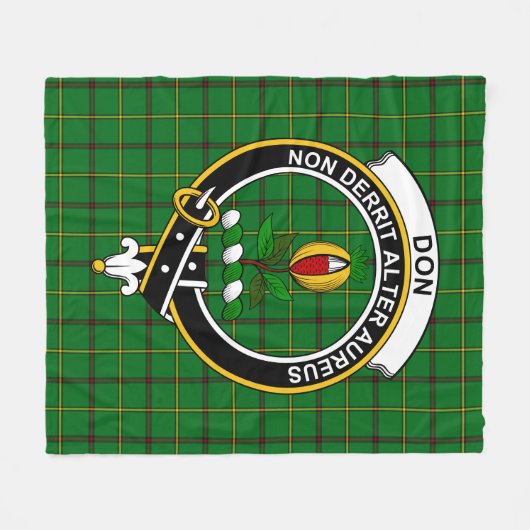 Clan Don Tartan Pset Fleece Deken (Voorkant (Horizontaal))