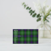 Clan Donald Macdonald Tartan Visitekaartje (Staand voorkant)