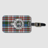Clan Donnachaidh (Robertson) Crest & Dress Tartan Bagagelabel (Voorkant (horizontaal))