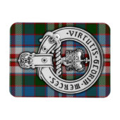Clan Donnachaidh (Robertson) Crest & Dress Tartan Magneet (Horizontaal)