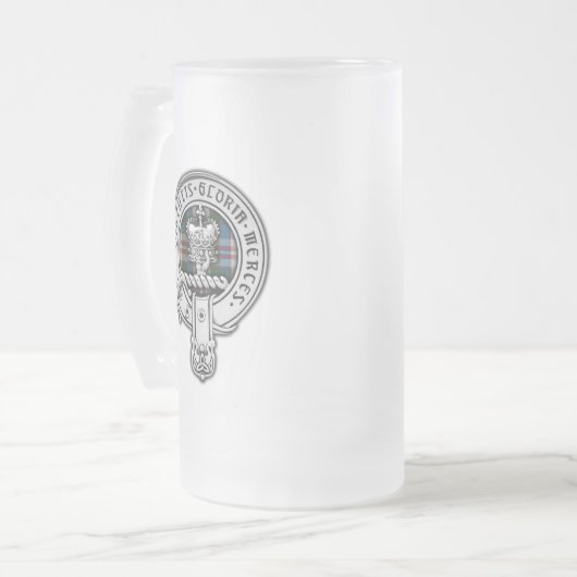 Clan Donnachaidh (Robertson) Crest & Dress Tartan Matglas Bierpul (Voorkant links)