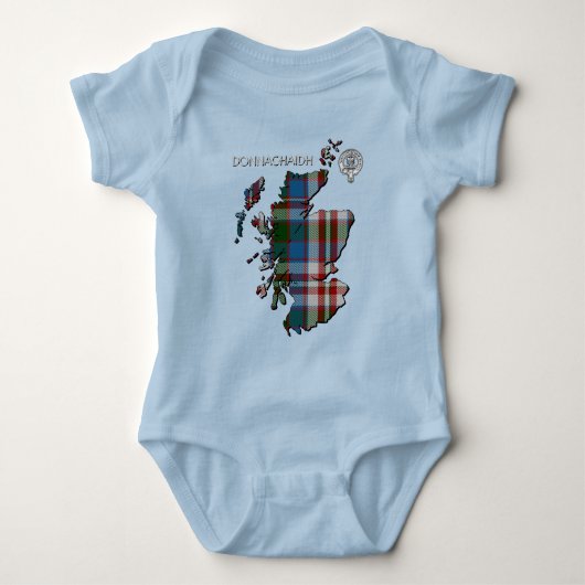 Clan Donnachaidh (Robertson) Crest & Dress Tartan Romper (Voorkant)