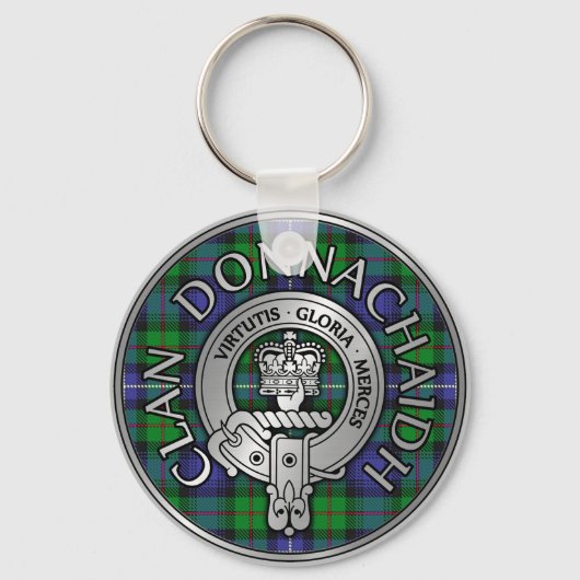 Clan Donnachaidh / Robertson Crest & Hunting Tarta Sleutelhanger (Voorkant)
