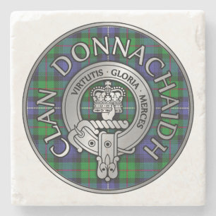 Clan Donnachaidh / Robertson Crest & Hunting Tarta Stenen Onderzetter
