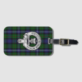 Clan Donnachaidh (Robertson) Crest /Hunting Tartan Bagagelabel (Voorkant (horizontaal))