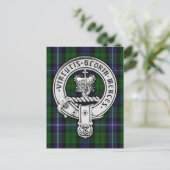 Clan Donnachaidh (Robertson) Crest /Hunting Tartan Briefkaart (Staand voorkant)