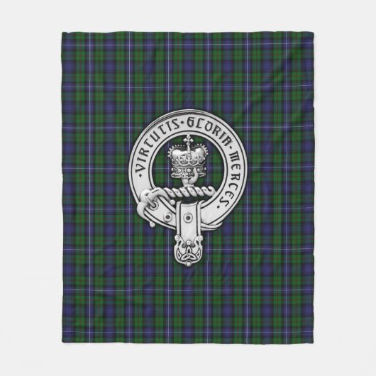 Clan Donnachaidh (Robertson) Crest /Hunting Tartan Fleece Deken (Voorkant)