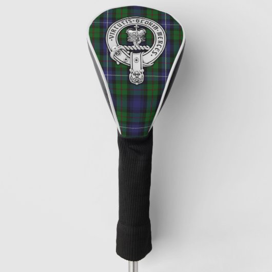 Clan Donnachaidh (Robertson) Crest /Hunting Tartan Golfheadcover (Voorkant)