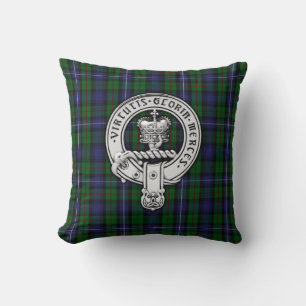 Clan Donnachaidh (Robertson) Crest /Hunting Tartan Kussen